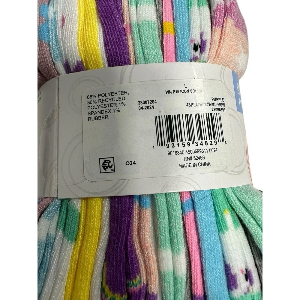 wonder nation girls‎ 15 pairs no show ankle socks size large 4-10